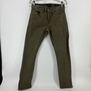 BULLHEAD DENIM CO. Skinny Jeans Olive Green W28 L30
